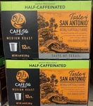 Taste San Antonio Half-caf Coffee. 2 Boxes. Cafe Ole Heb. Fixed Price $74.97.