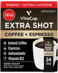 Extra Instant Coffee Packets With Espresso Shot, Red Eye High Caffeine, B. Fixed Price $52.99.