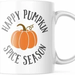 Happy Pumpkin Spice Season Fall Gift. White 11 Oz Coffee, Tea Mug. Cute Cup M772. Fixed Price $16.95.