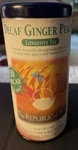 The Republic Of Decaf Ginger Peach Black Tea, Tin 50 Bags Exp. 2027. Fixed Price $13.00.