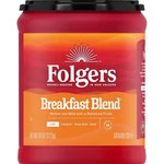 Folgers Breakfast Blend Ground Coffee, Smooth & Mild 9.6 Ounce Canister. Fixed Price $15.95.