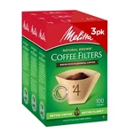 Melitta 4 Cone Coffee Filters, Unbleached Natural Brown, 100 Count Pack 3,. Fixed Price $17.65.