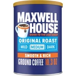 Maxwell House Original Roast Ground Coffee, 10.3 Oz Canister. Fixed Price $10.19.