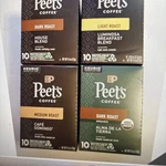 Peets Coffee Variety Pack Cup Pods 40 Count Light Medium Dark Roast. Fixed Price $36.79.