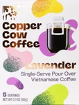 Copper Cow Pour Over Vietnamese Coffee Lavender 5 Single Serve Packet Sealed Box. Fixed Price $24.99.