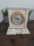 Vtg Lenox Irish Claddagh Mantel Clock 6.25" American Celtic Cream W/ Gold Trim. Fixed Price $20.25.