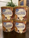 **4 Pk**great Value French Vanilla Cappuccino Instant Coffee Beverage Mix 16 Oz. Fixed Price $47.95.