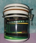 Starbucks Seattle Pike Place Market Ceramic Coffee Bean Canister Storage Jar. Fixed Price $39.90.