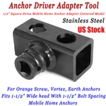 1/2" Ground Earth Utility Eye Mobile Home Hurricane Anchor Driver Adapter Tool. Fixed Price $56.99.
