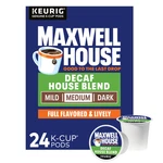 Maxwell House Blend Coffee K-cup Pods, Decaffeinated, 24 Ct Box. Fixed Price $23.19.