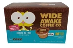 Wide Awake Coffee Pods 10-PK House Blend Dark Rich & Creamy, Single Cup Brewer. Fixed Price $15.29.