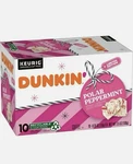 Dunkin Polar Peppermint 10 Keurig K-cups Limited Edition Quick & Free Shiping. Fixed Price $12.99.