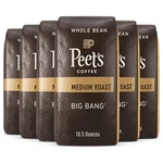 Peets Big Bang Medium Roast Coffee Pack 6 Whole Bean 10.5 Ounce Bags. Fixed Price $98.59.