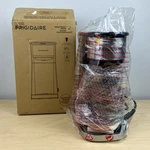 Frigidaire Single Serve Coffee Maker Black W/ Insulated Travel Mug ECMK095. Fixed Price $34.99.