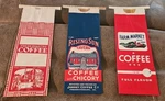 Vintage Paper Coffee Containers Never Opened 3 Bags Rising Sun Farm Market +. Fixed Price $32.00.