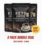 3-PACK Deal Keto Coffee Natural Mct Instant Grass Fed Butter & Ghee Blend. Fixed Price $45.00.