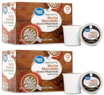 Pack Great Value Mocha Macchiato Cappuccino Mix Medium Roast Coffee Pods 24 Ct. Fixed Price $29.98.