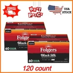 Folgers Black Silk, Dark Roast Coffee, Keurig Cup Pods, 120 Ct. Fixed Price $63.63.