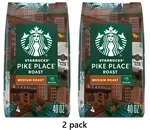 2 Pack Starbucks Pike Place Medium Roast Ground Coffee, 40 Oz. Free Shipping. Fixed Price $60.89.