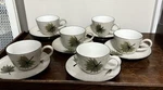 Vintage Harmony House Maple Leaf Coffee Cups And Saucers Mid Century Japan. Fixed Price $23.99.