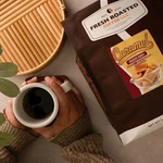 Caramel Flavored Coffee Blend Fresh Roasted. Fixed Price $29.99.