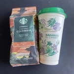 Starbucks Colombia Ground Medium Roast Coffee 12OZ Bb + Collectors Cup (spanish). Fixed Price $29.99.