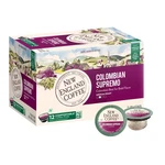 New England Coffee Colombian Supremo Medium Roast Single Serve Pods, 12CT Box.... Fixed Price $25.09.