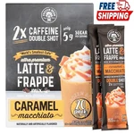 Frozen Bean Ultra-premium Caramel Macchiato Latte & Frappe Drink Mix 20 Pk. Fixed Price $14.99.