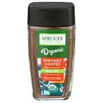 Pack - Sprouts Organic Decaf Medium Roast Instant Coffee Jar 3.53 Oz. Fixed Price $54.97.