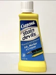 Carbona Stain Devils 1.7 Oz. Formula 3 Ink, Marker, & Crayon Remover. Fixed Price $5.00.