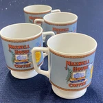 Vintage Maxwell House 6OZ Pedestal Coffee Cup Bone China Set 4 Collectible. Fixed Price $14.24.