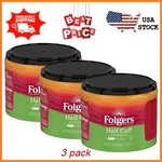 3 Pack Folgers Half Caff Medium Roast Coffee, 22.6 Oz Canister Freeshipping. Fixed Price $46.97.