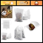 100 Pack Drawstring Mesh Bags For Cooking, Tea, Coffee, Spices, Party Favors. Fixed Price $12.99.