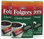 Folgers Classic Decaf Roast Instant Coffee Singles 6 Per Box Exp 3/27 (lot 3). Fixed Price $10.89.
