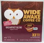 Wide Awake Coffee Breakfast Blend Single Serve Pods 32 Count. Fixed Price $36.47.