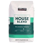 Kirkland Signature Balanced Smooth House Blend Whole Bean Coffee, Medium. Fixed Price $33.87.