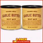 2-PACK Trader Joe's Garlic Butter Nut Mix-almonds, Pecans, Cashews, Crispy Bread. Fixed Price $24.99.