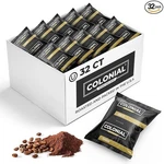 Colonial Coffee 32 Count Single Pot Packets 100% Arabica Breakfast Blen. Fixed Price $64.99.