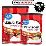 (2 Pack) Great Value Classic Roast Ground Naturally Caffeinated Coffee, 9.6 Oz. Fixed Price $7.57.