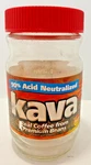 Vtg. Kava Coffee Empty Glass Jar 90% Acid Neutralized #3172. Fixed Price $14.95.