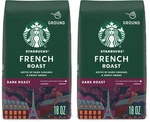 Starbucks Ground Coffee,dark Roast Hot Or Iced 18 Ounce (pack 2), French. Fixed Price $44.95.