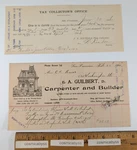 1906 San Francisco Cc Burr Building Repair Receipt 530 Washington St & Taxes A3. Fixed Price $40.00.