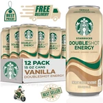 (12 Pack) Starbucks Doubleshot Energy Drink Iced Coffee Beverage, Vanilla, 15 Oz. Fixed Price $29.52.