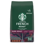 Starbucks Ground Coffee Dark Roast French 100% Arabica Bag 28 Oz. Fixed Price $32.99.