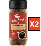2 Tim Hortons Premium Instant Coffee (medium) 100G/3.5OZ., Imported From Canada. Fixed Price $38.95.