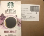 96 Starbucks Via Instant French Roast Packets See Best By On Box**. Fixed Price $39.99.
