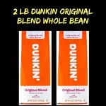 2 Dunkin Original Blend Whole Bean 100% Arabica Coffee Medium Roast Bags. Fixed Price $36.99.