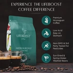 Lifeboost Grata Medium Roast Low Acid Single Origin Organic Coffee 12 Oz. Fixed Price $31.00.