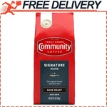 Community Premium Ground Coffee, Signature Blend, Dark Roast, 12 Ounce. Fixed Price $10.24.
