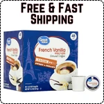 Great Value 100% Arabica French Vanilla Medium Roast Ground Coffee Pods, 48 Ct. Fixed Price $15.15.